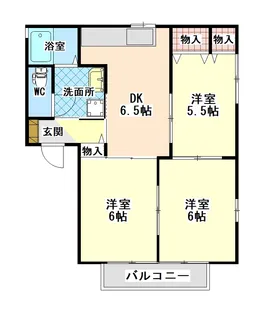 ラフォーレ・パークサイドB【2階】の間取り