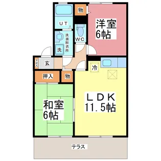 グラン・エスポワール【1階】の間取り