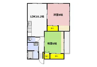 山岸アパート【2階】の間取り