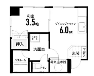 ダイヤコーポ東雲【2階】の間取り