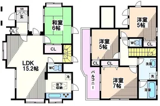 東京都国分寺市北町4【一戸建】の間取り