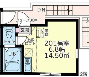 ユナイト二俣川ラムズデール【2階】の間取り