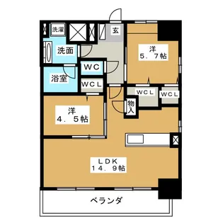 Hale Lani千代田【7階】の間取り