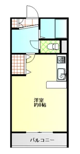 ハイツ西大通【2階】の間取り
