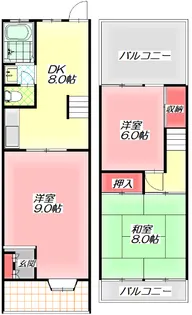 大阪府守口市佐太中町6【一戸建】の間取り