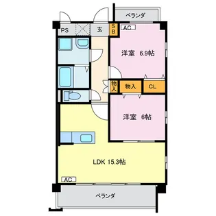 ボン・ナテュール【3階】の間取り