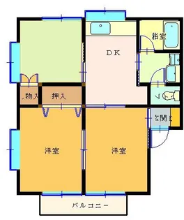 メゾンワタナベA棟201【2階】の間取り