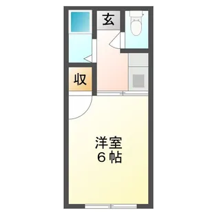 ライズコーポ打馬【1階】の間取り