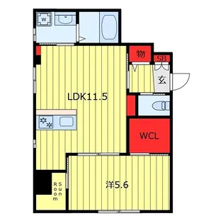 田端コーポ【1階】の間取り