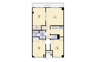 メゾンドール今治【4階】の間取り