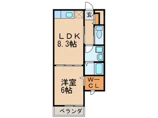 フェリーチェ二島【2階】の間取り