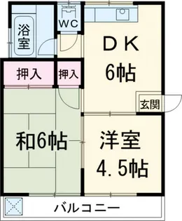 光ハイツ【1階】の間取り