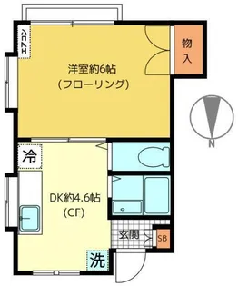 東京都中野区上鷺宮1【アパート】の間取り