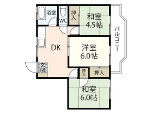 コーポ春貝地【3階】の間取り