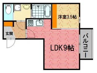 広島県三次市十日市西1【アパート】の間取り
