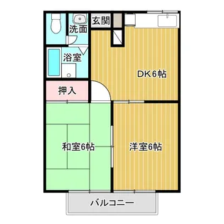 グランディーナ左京【2階】の間取り