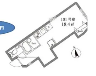 東京都渋谷区上原2【アパート】の間取り