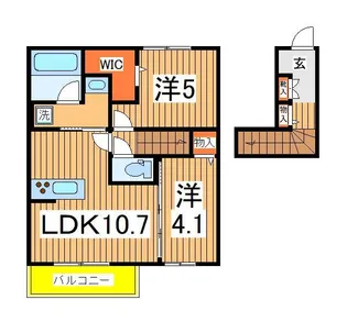 フローラ【2階】の間取り