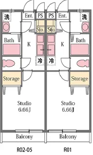 ローズガーデン【2階】の間取り