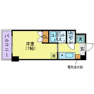 ブラントゥール恵比寿【7階】の間取り