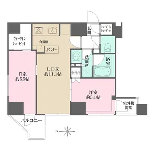 プライムアーバン西日暮里フロント【9階】の間取り