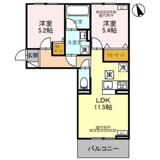 ロータスシャトー【1階】の間取り