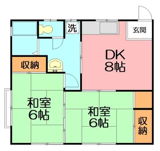 コーポ栄【2階】の間取り