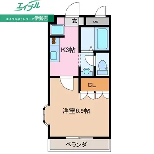 フリーデン【2階】の間取り