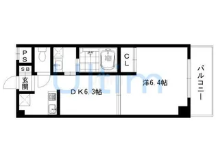 京都府京都市下京区西七条掛越町【マンション】の間取り