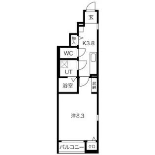 ete河原町【1階】の間取り