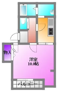 1Kの間取り画像