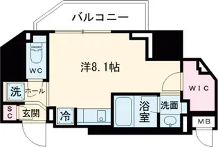 レジディア笹塚III【6階】の間取り