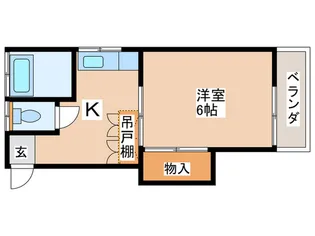グリ-ンハイツ【1階】の間取り