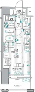 デュオステージ横濱桜木町【9階】の間取り