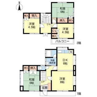 埼玉県川口市大字安行藤八【一戸建】の間取り