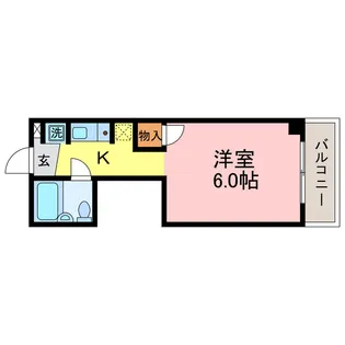 京都府京都市右京区西京極西池田町【アパート】の間取り