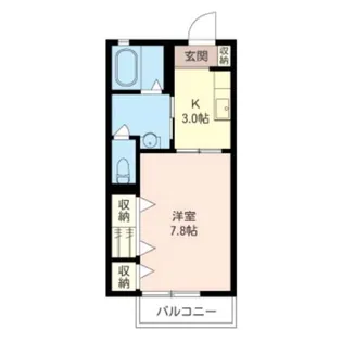サニーハイツ【1階】の間取り