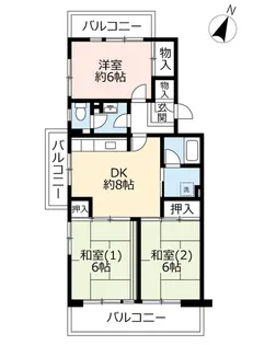 UR鈴の宮【5階】の間取り