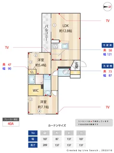 ベレオ都府楼南II【3階】の間取り
