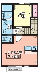 ファインヒルズII【2階】の間取り