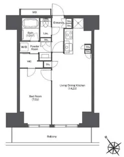 東京都港区海岸1【マンション】の間取り