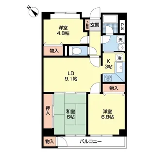ルマー【3階】の間取り