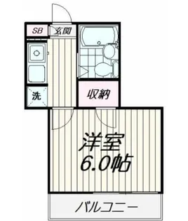 第2ハイツ桐原【2階】の間取り