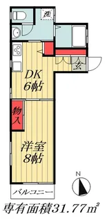 千葉県市川市柏井町2【アパート】の間取り