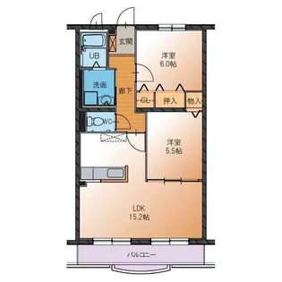 ハートフル アヴァンツァーレ【2階】の間取り