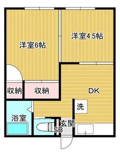 神奈川県横浜市港南区東芹が谷【アパート】の間取り