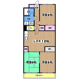 シャルムベルシー【1階】の間取り