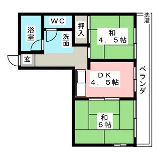 シルバーハイム名四【2階】の間取り