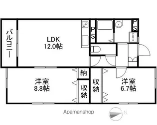プリントス【3階】の間取り