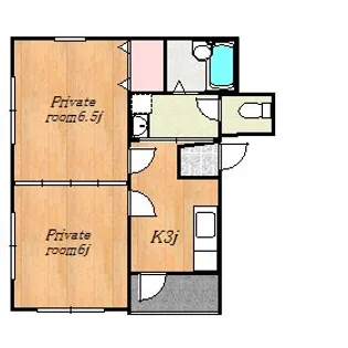 フローラル上本町【5階】の間取り